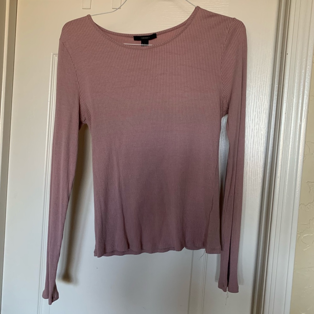 Pink long sleeve top // size: XL // forever21
